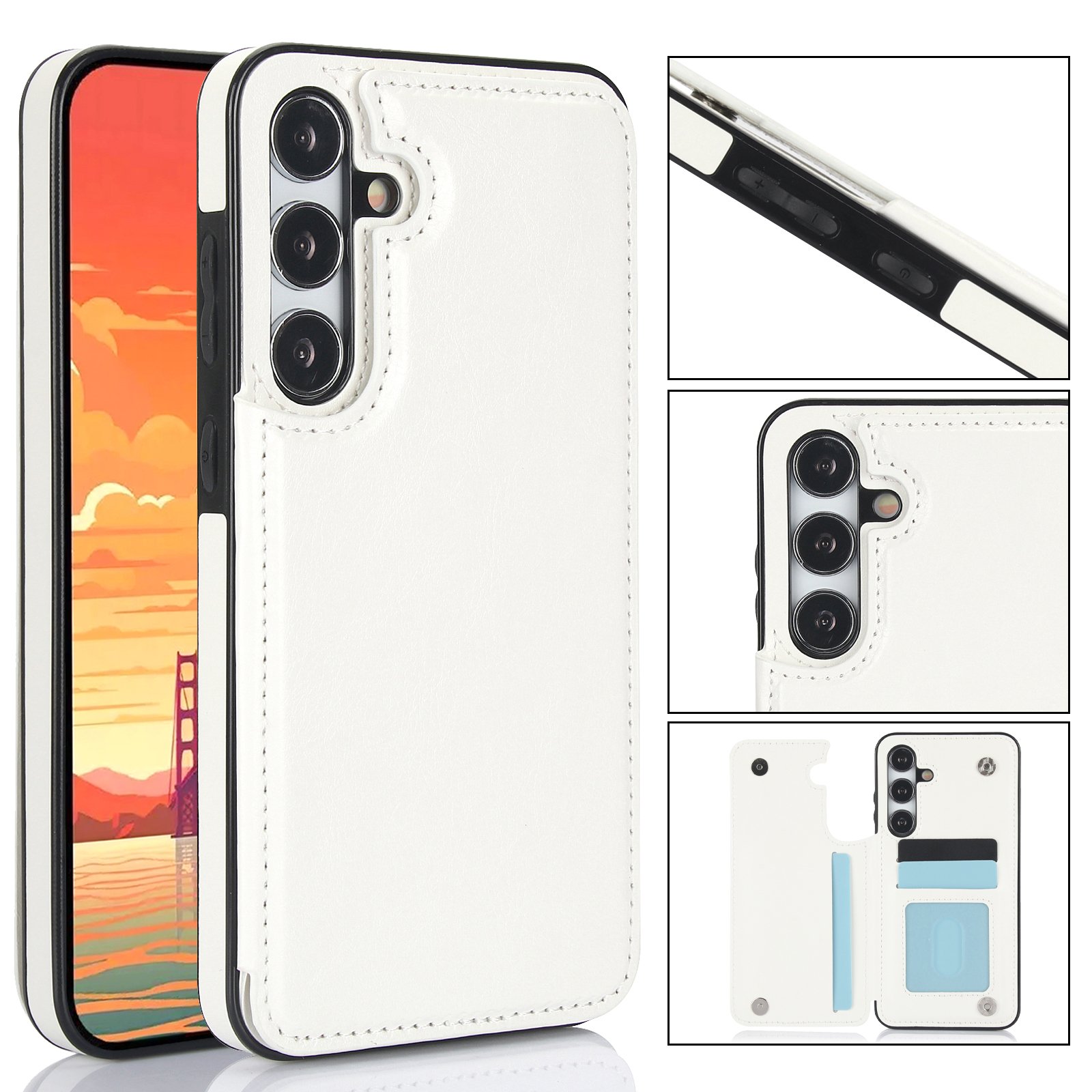 Galaxy S24 PLUS - Stilrent Skal med Plånbok/Kortfack