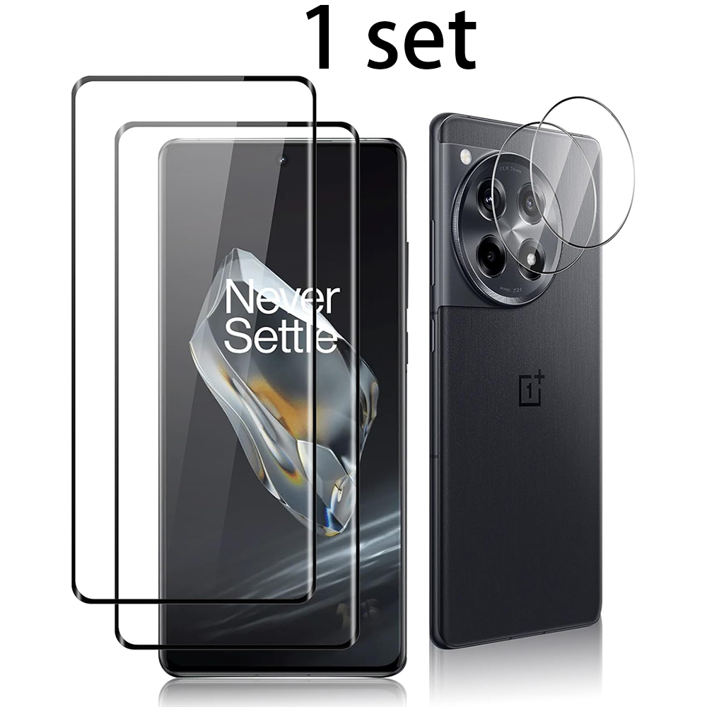 Ultimat 3D-skydd för OnePlus 12 - Med Kameralinsskydd i ett set