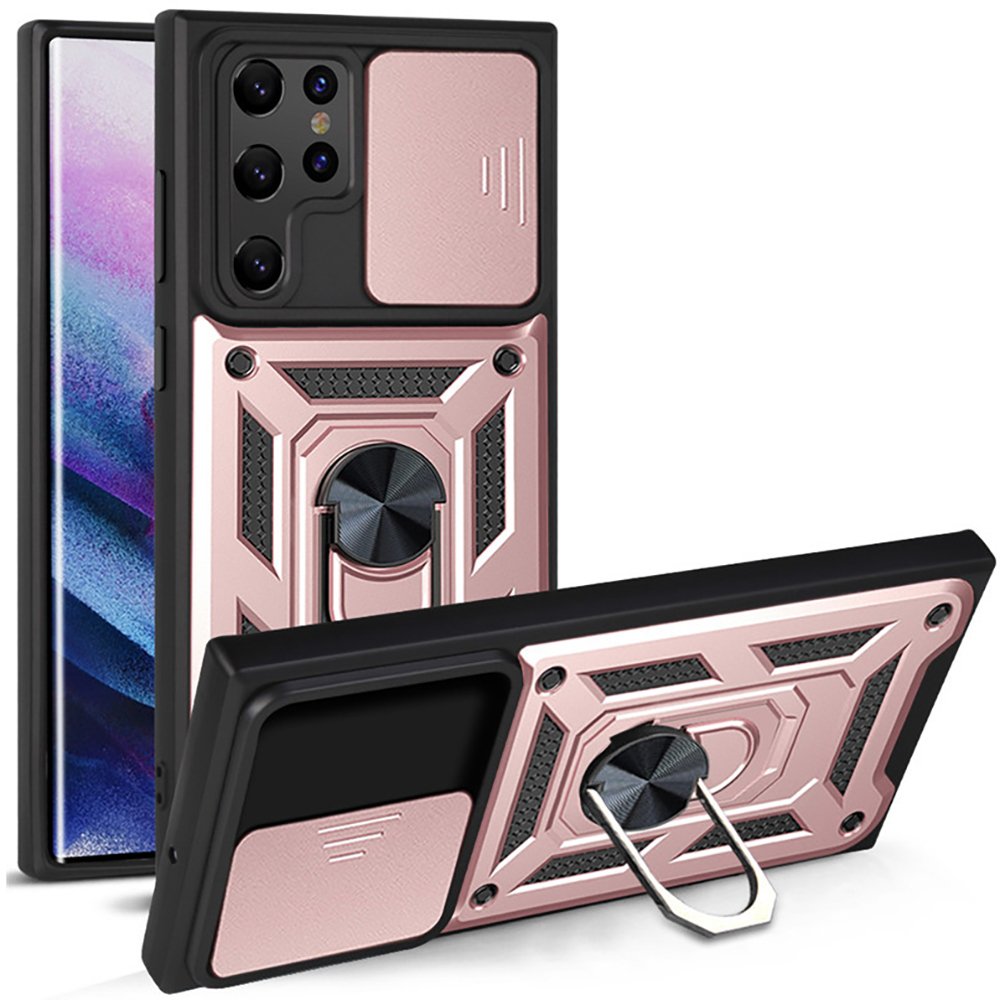 Galaxy S23 Ultra - Stilsäkert Skyddsskal Ringhållare