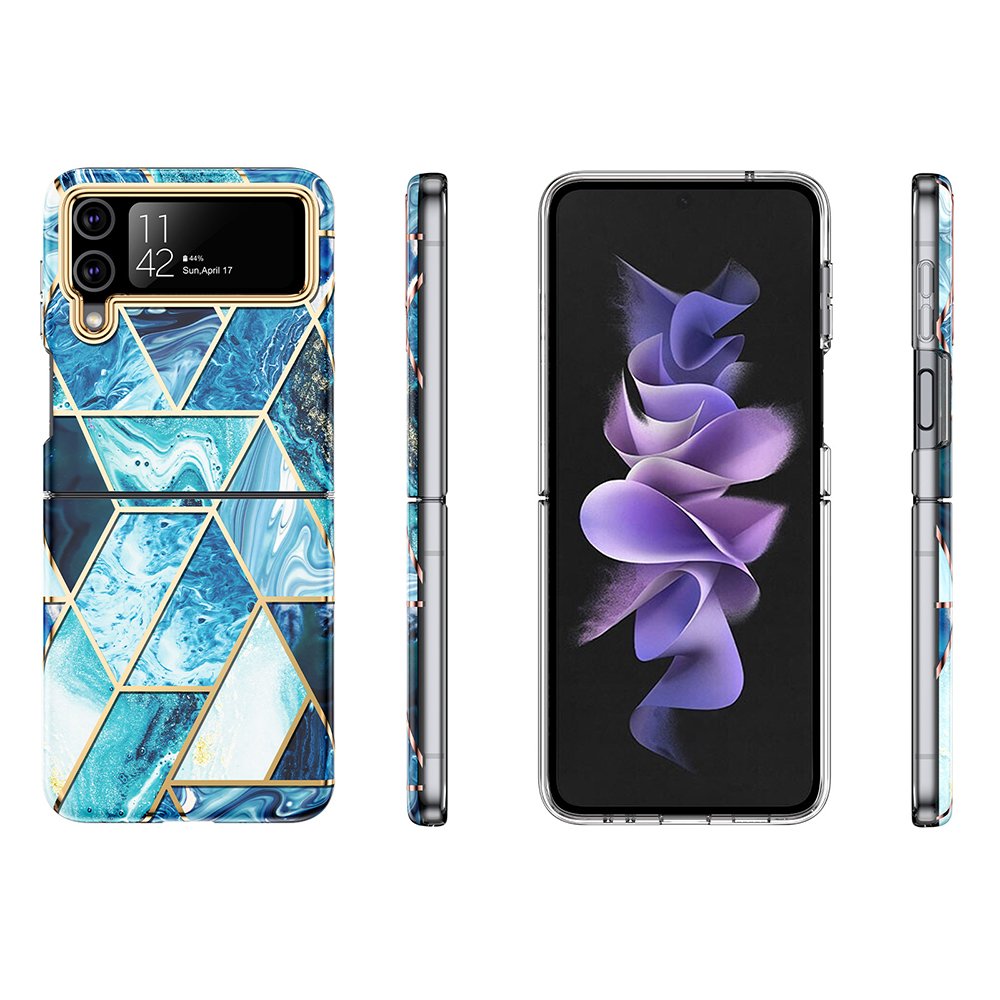 Elegant Skyddsskal (Marmordesign) - Samsung Galaxy Z Flip 4