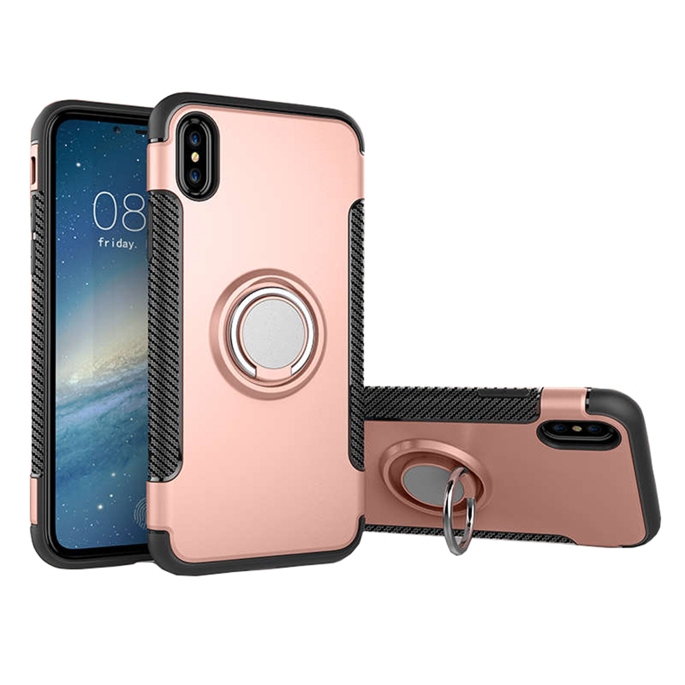 Robust Skyddsskal med Ringhållare till iPhone XR
