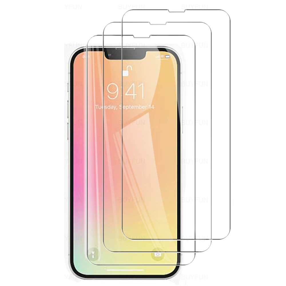2-PACK iPhone 13 Pro Set med Fram- & Baksida + Kameralinsskydd
