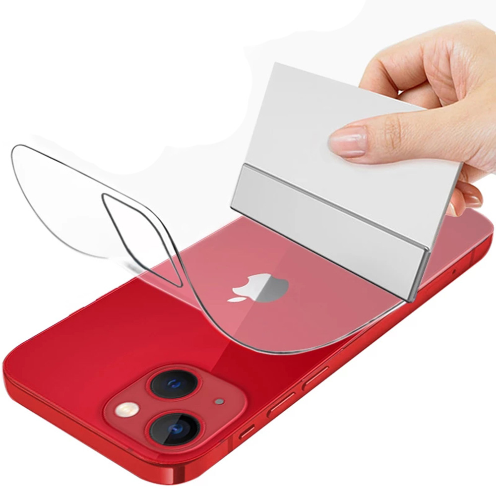 3-PACK iPhone 13 Hydrogel Baksida Skärmskydd 0,3mm
