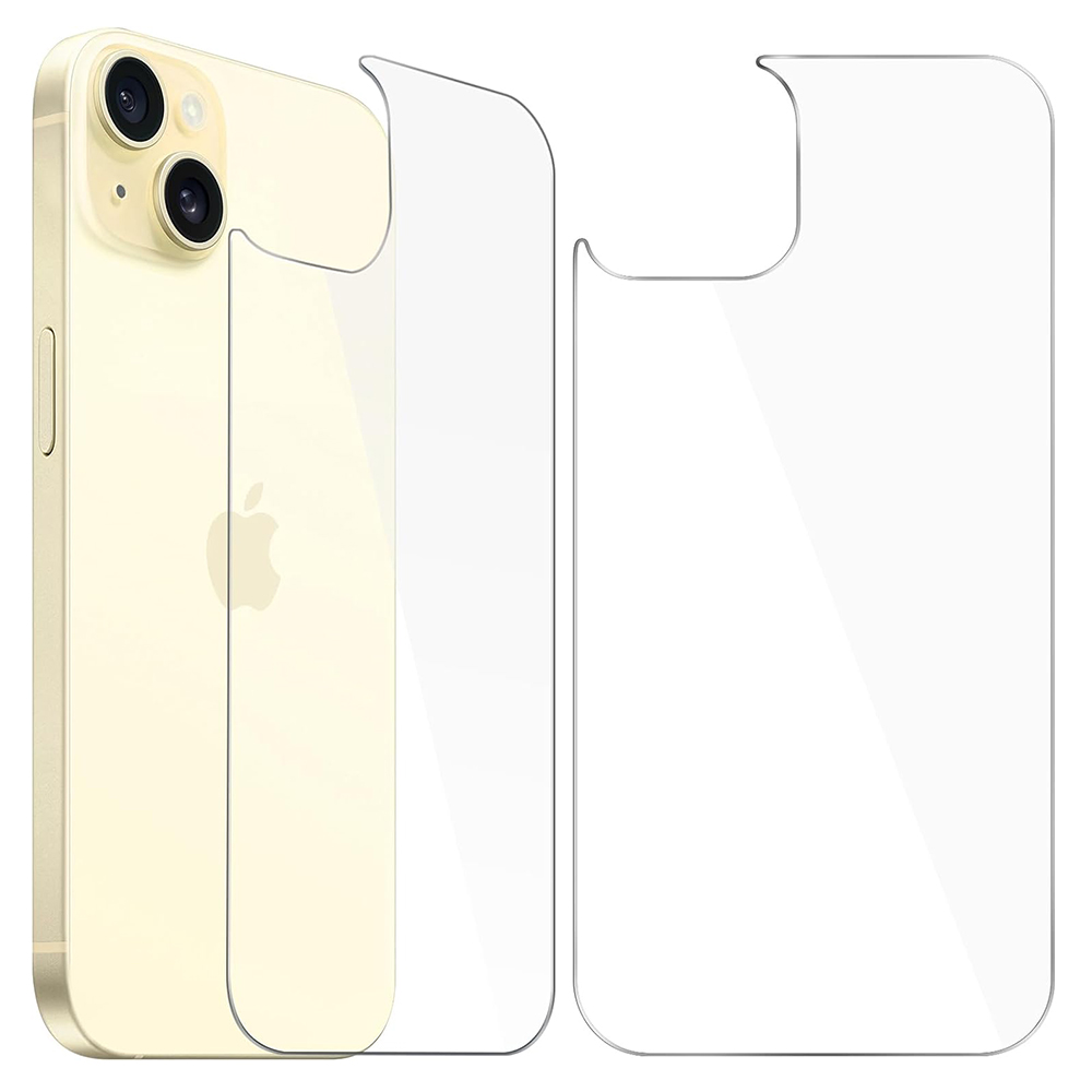 2-pack Baksida Skärmskydd 0,3mm för iPhone 15