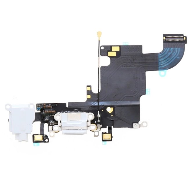 iPhone 6S - Laddkontakt och hörlursuttag VIT (OEM)