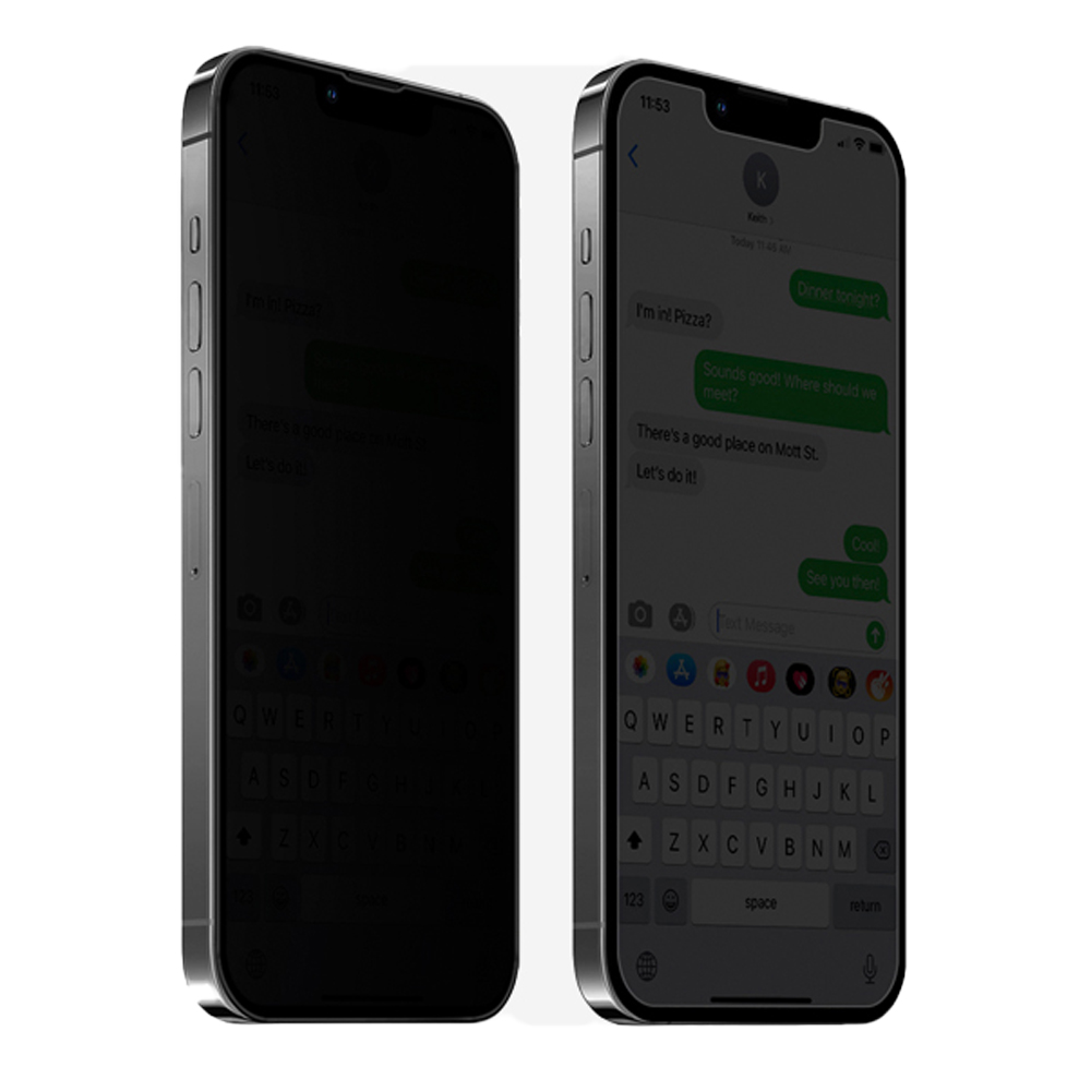 iPhone 15 plus Skärmskydd Anti-Spy HD 0,3mm 3-Pack