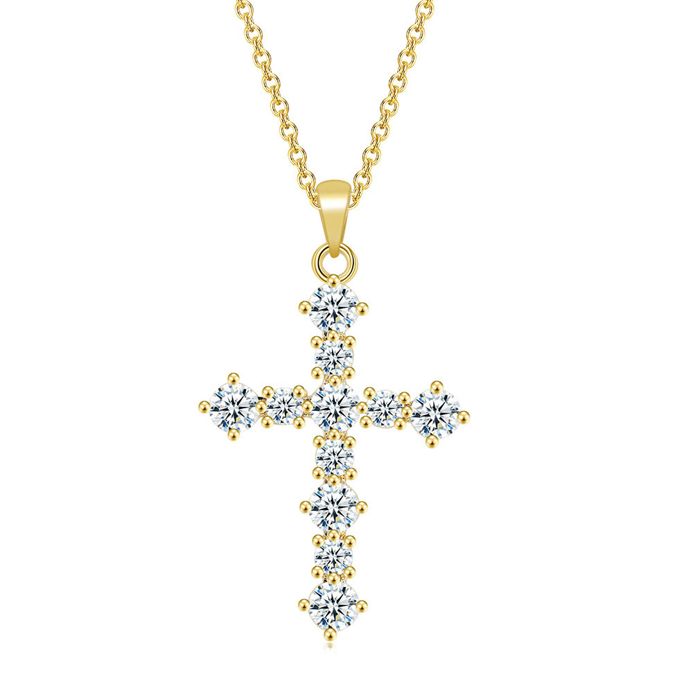Stilrent Exklusivt Kors Halsband Hög Kvalitet
