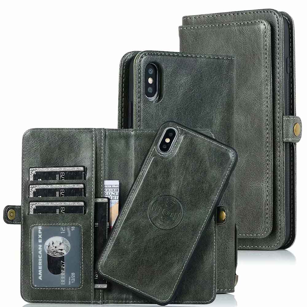 iPhone X/XS - Robust Kraftfullt Plånboksfodral