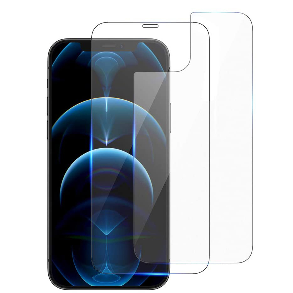 3-PACK Fram- & Baksida Skärmskydd 0,3mm iPhone 12 Pro