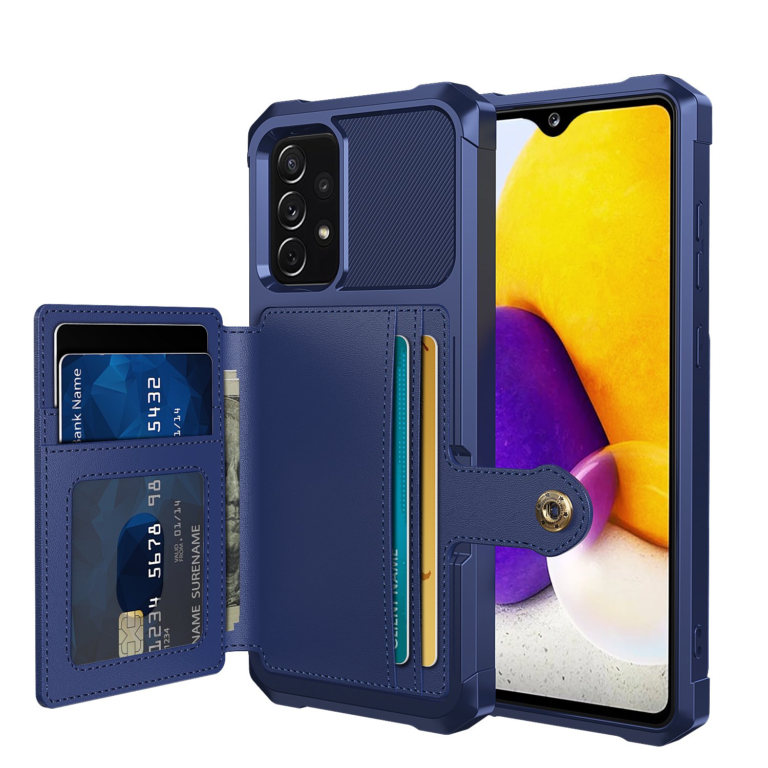 Praktiskt & Hållbart Skal med Kortfack - Samsung Galaxy A53