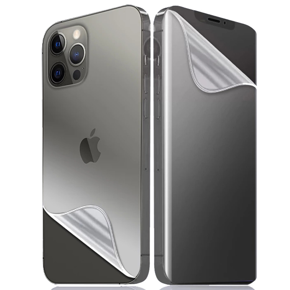 3-PACK Hydrogel Fram- & Baksida Skärmskydd iPhone 12