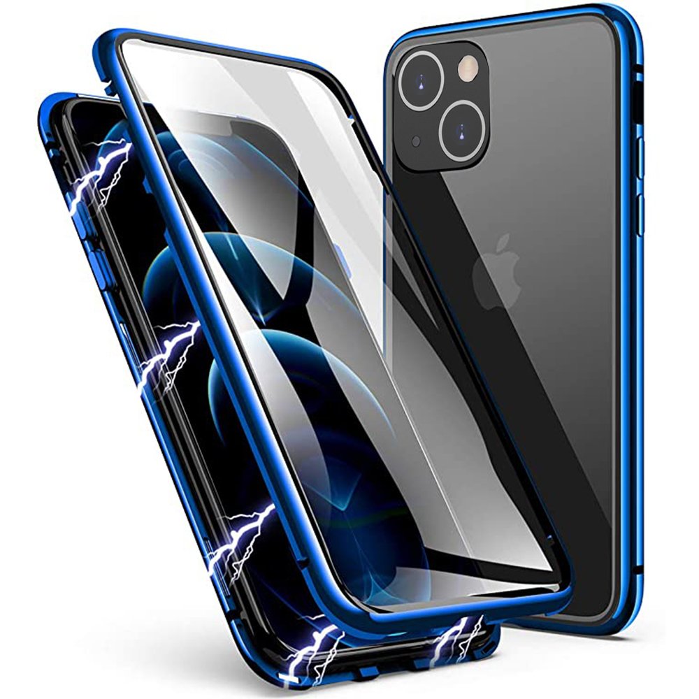 iPhone 15 - Skyddande Magnetiskt Dubbelsidigt Skal