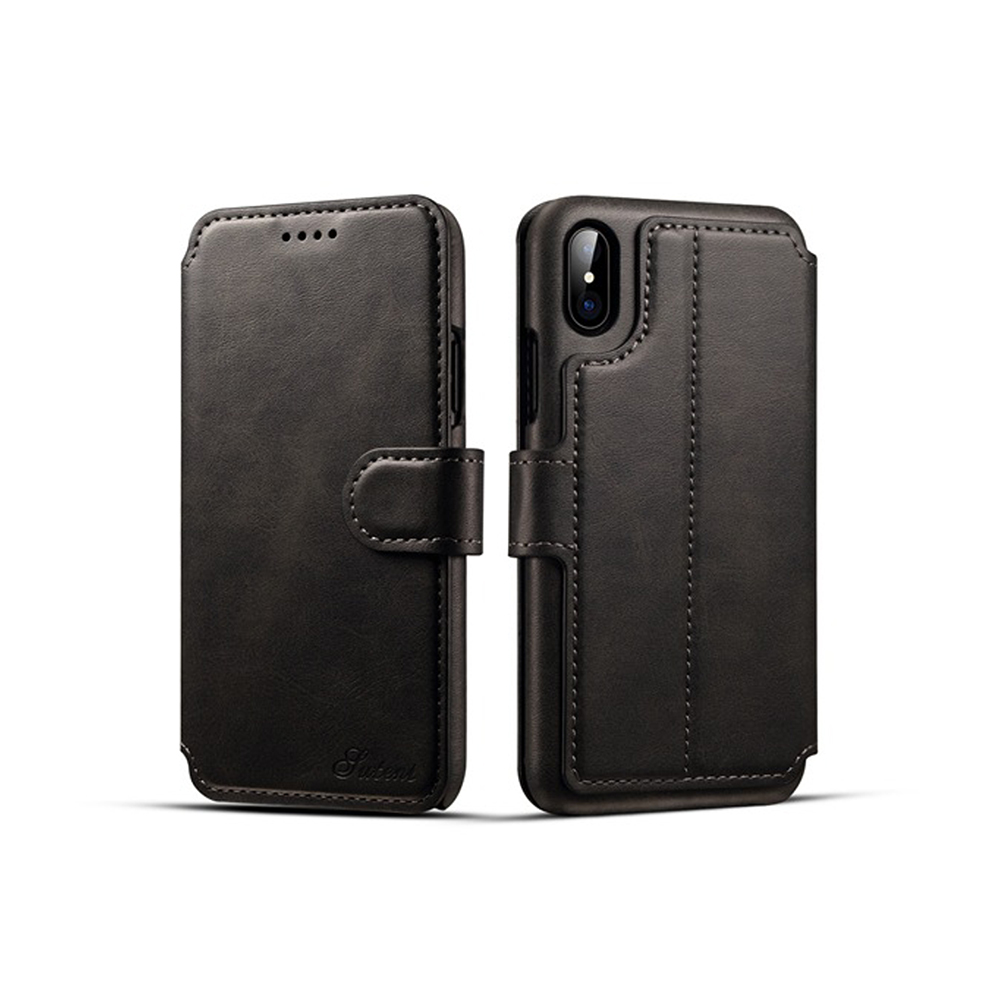 Fodral i Retro-design av PU-Läder till iPhone X/XS