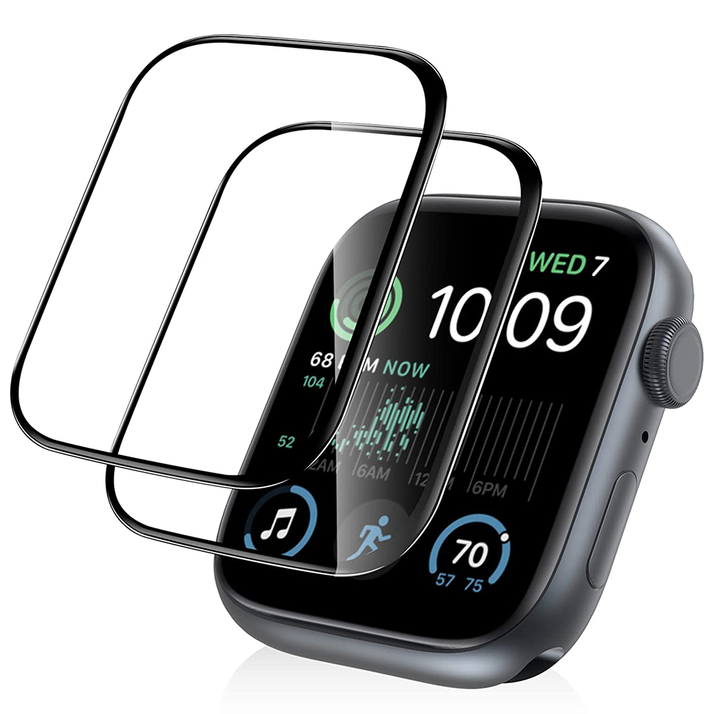 2-PACK 3D Full glue Apple Watch Series 7/8 41/45mm Skärmskydd