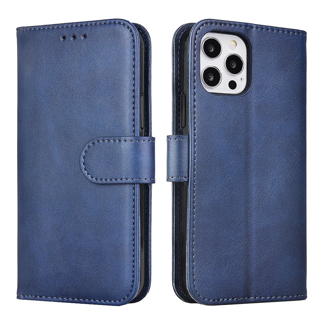 iPhone 15 PU-läderfodral - (2-kortfack)