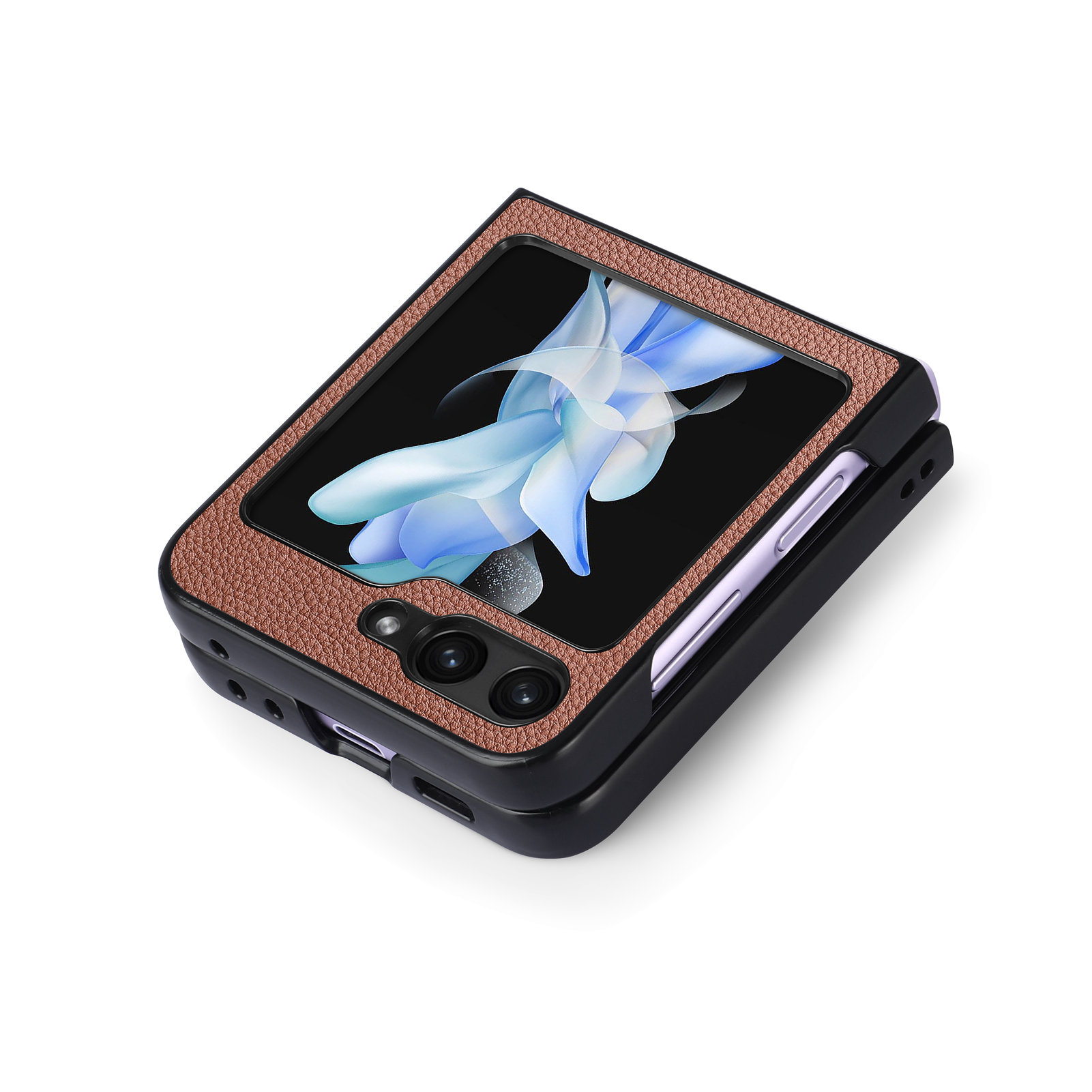 Litchi-mönstrat skal för Samsung Galaxy Z Flip 5