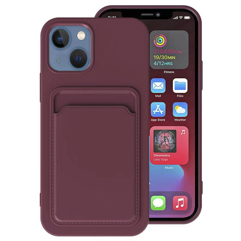 Stilsäkert Smidigt FLOVEME Skal med Kortfack - iPhone 13 Mini