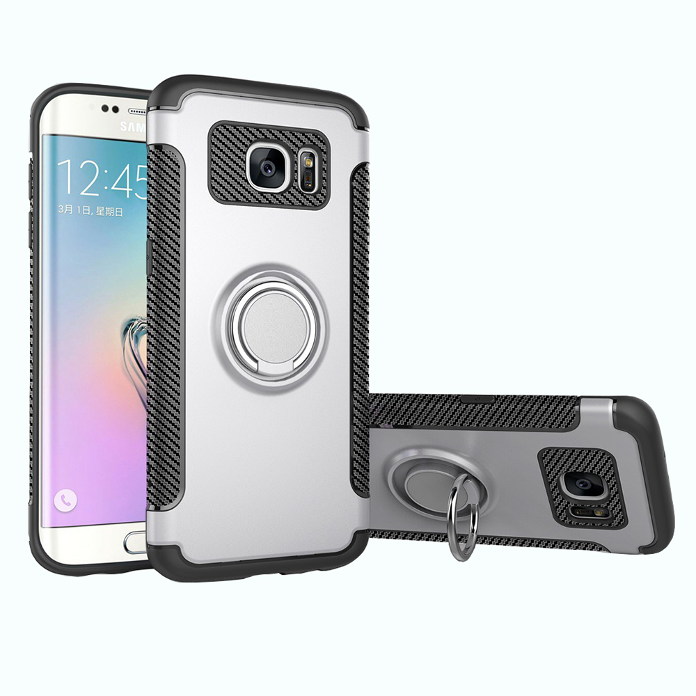 Galaxy S7 - Stilsäkert Skal med Ringholder